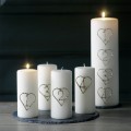 Broste Adventszahlen 'Herz' silber