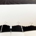 Molly Marais Pagodenschirm 'Blüten' schwarz/creme